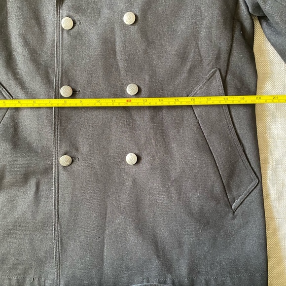 Hause of Howe Mens Black Cotton Blend Military Style Art Blazer Jacket- Sz - M - Picture 15 of 16